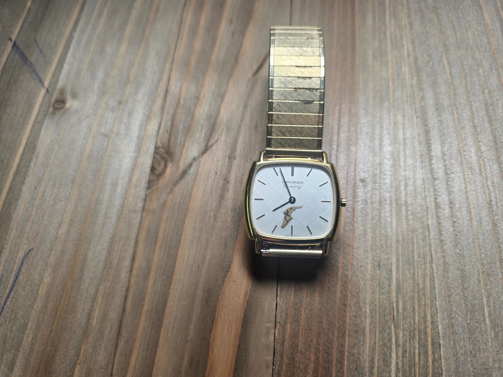 Vintage Longines Quartz Men's Dress Watch Gold Tone Goodyear 1987 Presentation