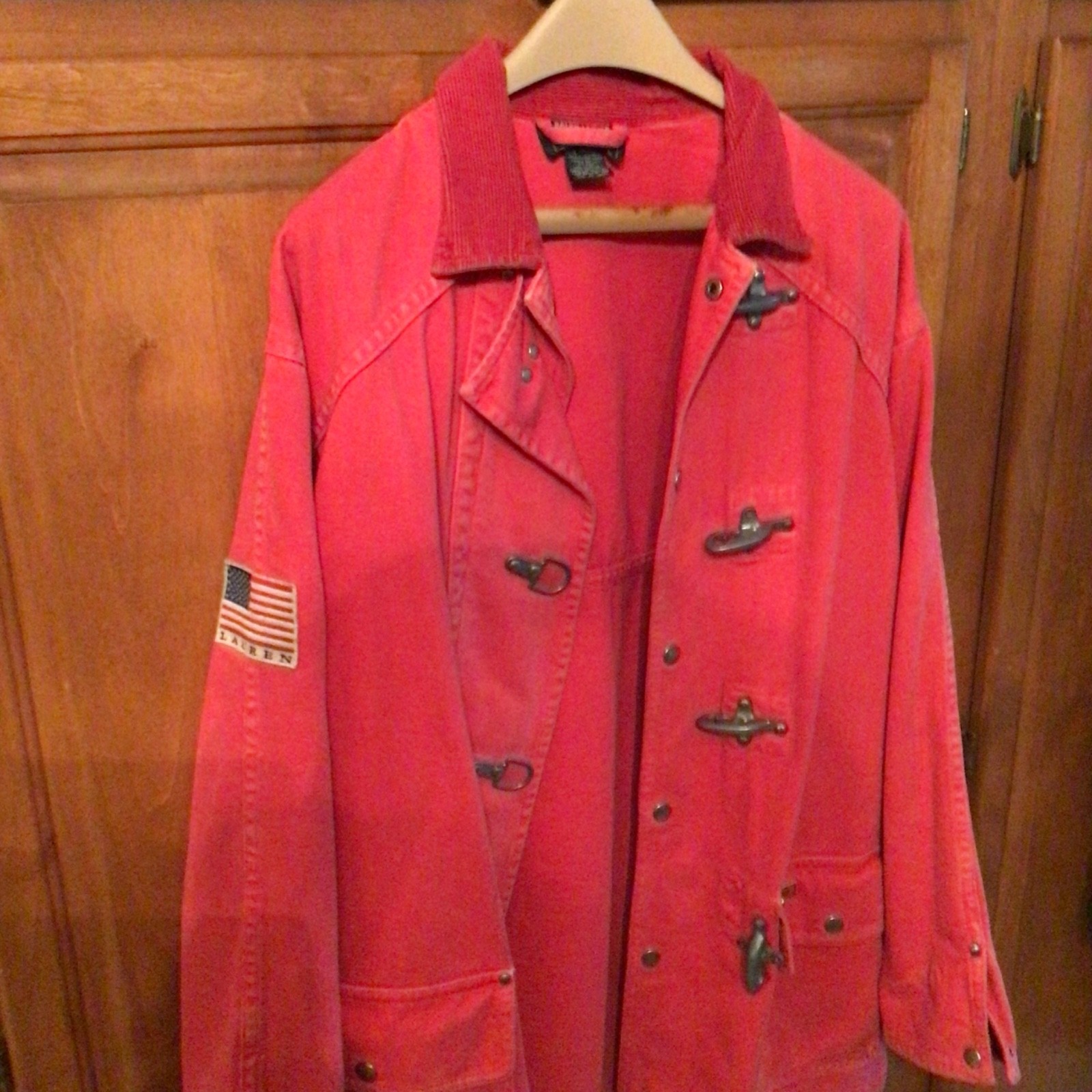 Vintage Ralph Lauren Country chore jacket Rare flag decal