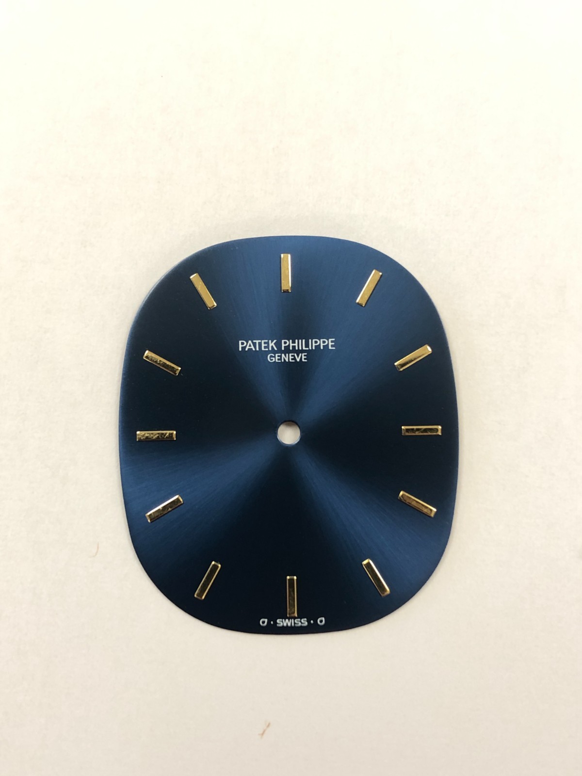 Patek Philippe Large Vintage Ellipse 18k Yellow Gold Blue Dial See Pics For Cond