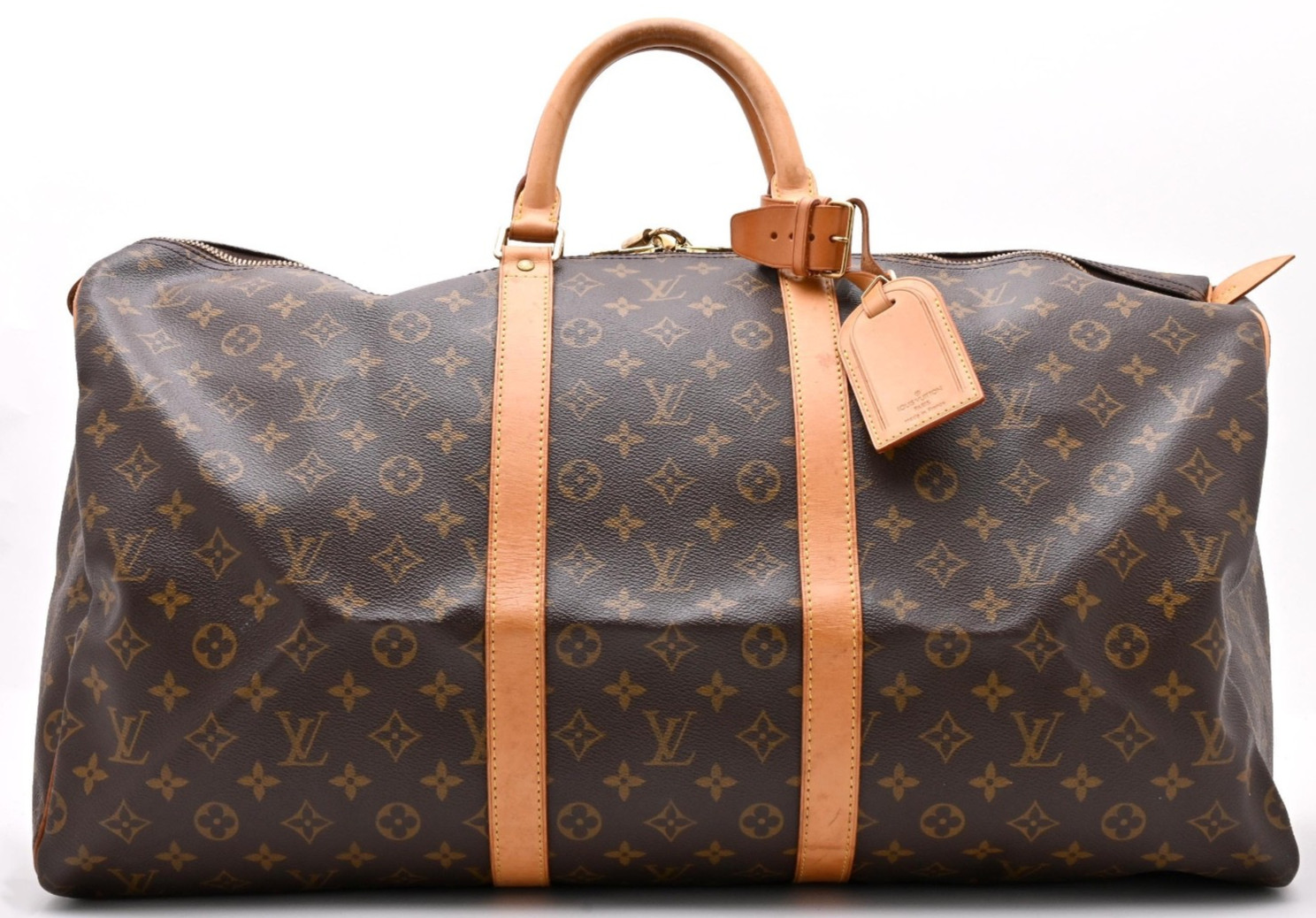 Louis Vuitton Monogram Keepall 55 M41424 Hand Bag Vintage Good From Japan