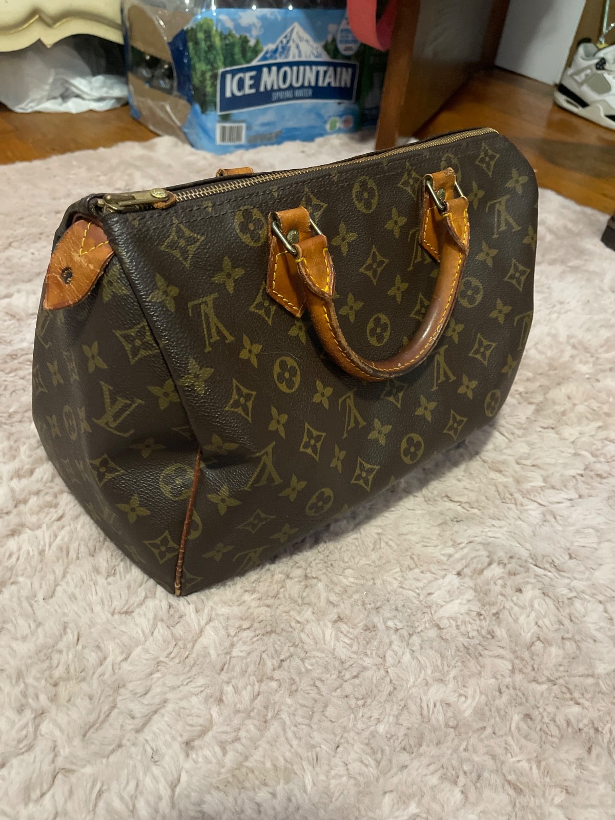 Rare Louis Vuitton 1980’s Vintage Speedy Bag Made in USA Talon Zip Monogram