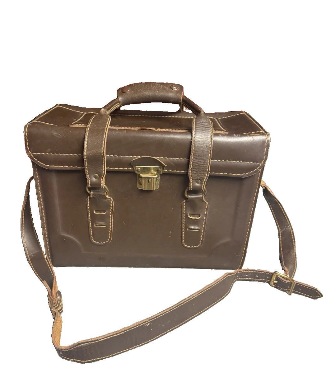 Vintage Leather Camera Carrying Case Award Winner Coast Genuine Cowhide