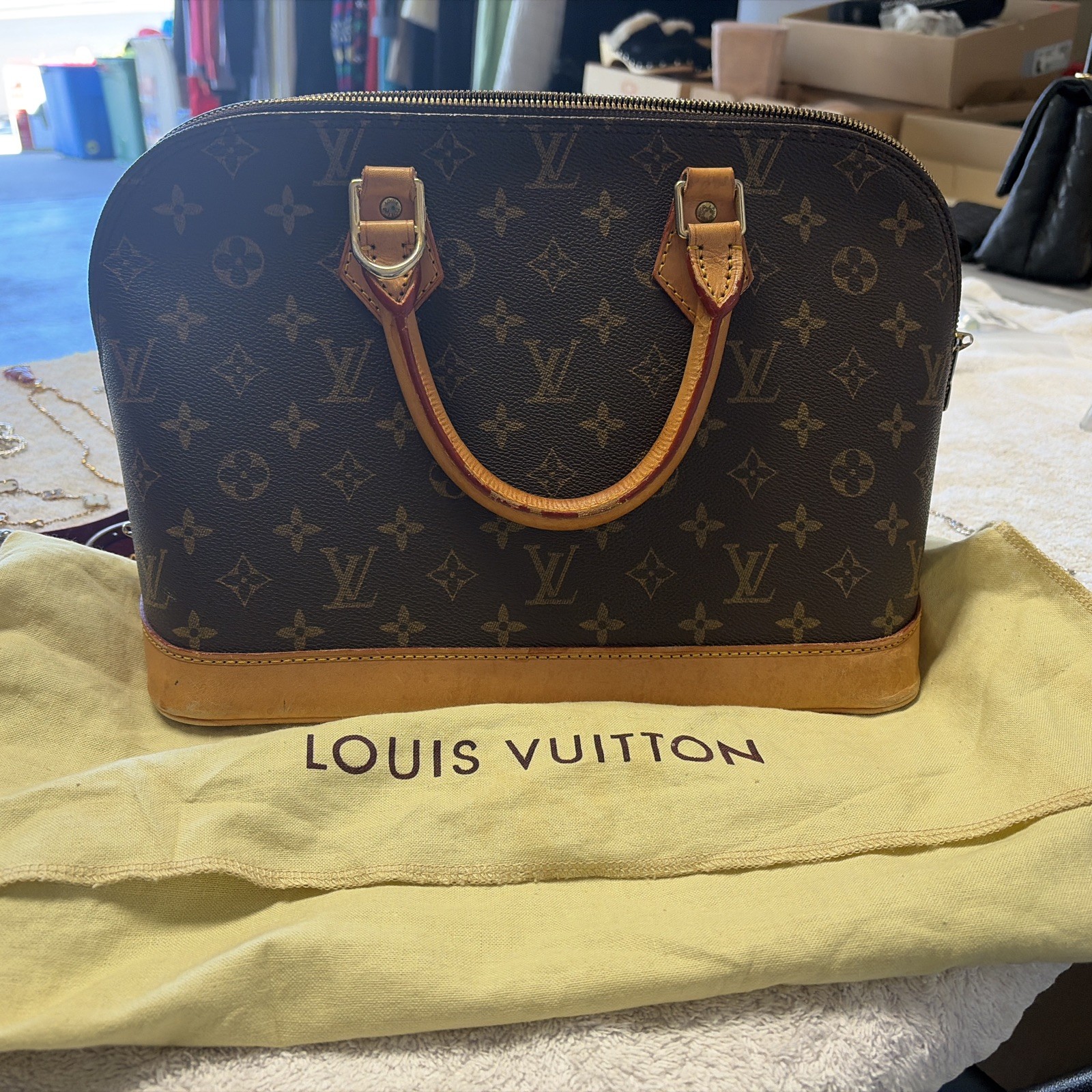 Louis Vuitton Alma Shoulder Bag PM Monogram Canvas/Leather Vintage