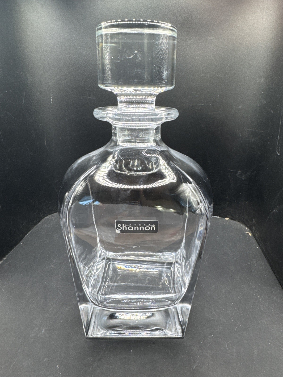 Vintage SHANNON CRYSTAL LIQUOR BOTTLE DECANTER - Hand Crafted Crystal