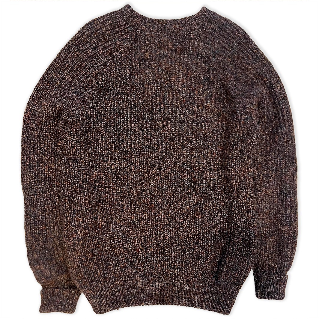 Vintage Whalerknits Wool Fisherman Sweater Mens Large Knit Made in USA L
